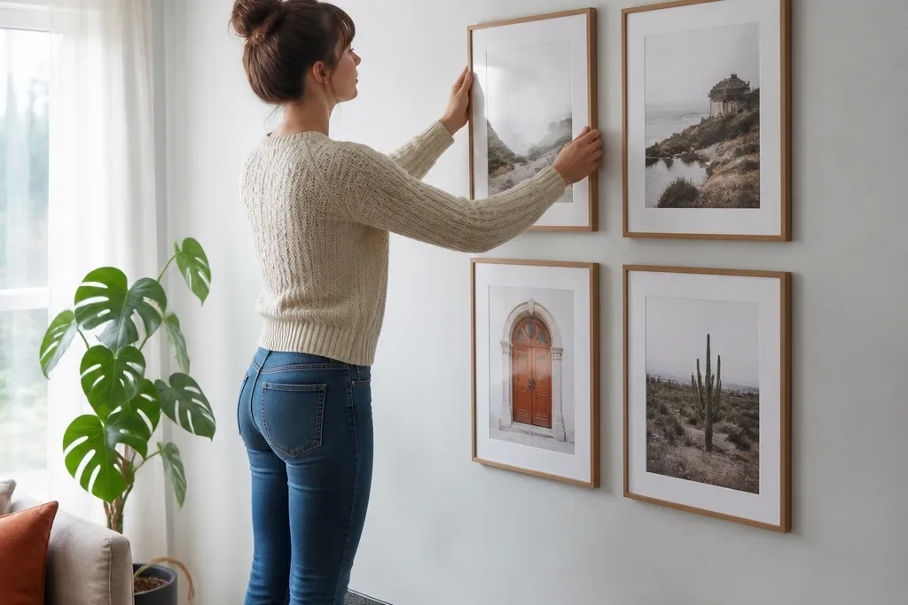 Renter-Friendly Picture Gallery Wall Steps
