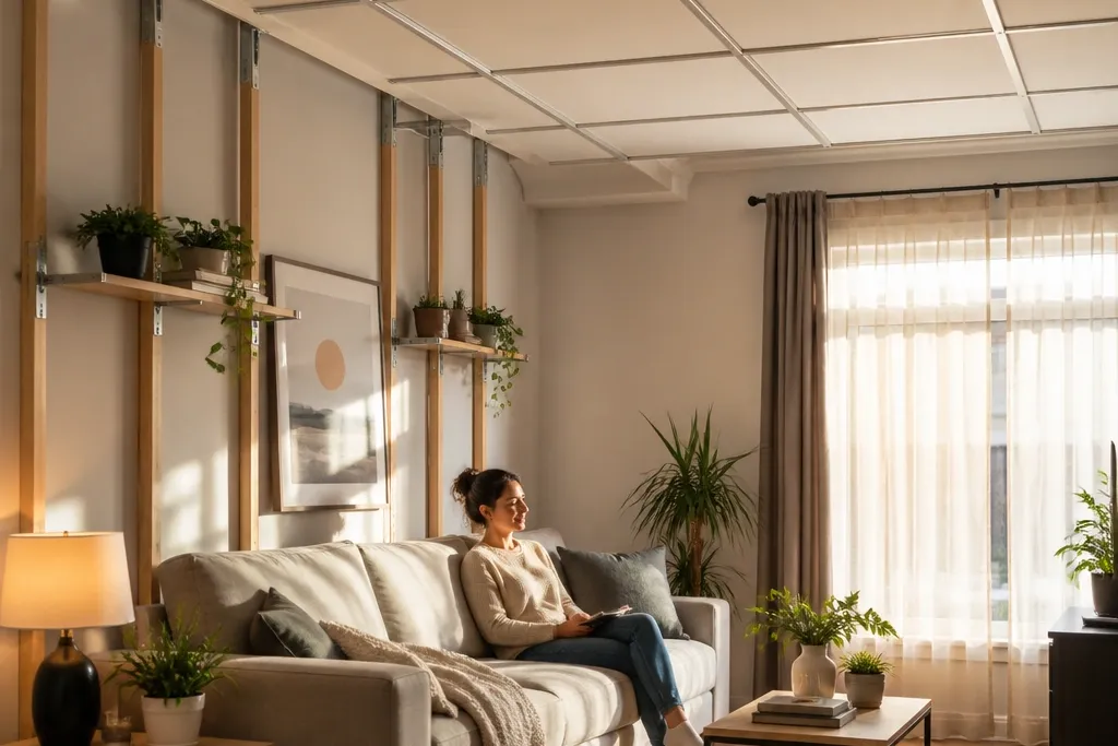 Renter-Friendly Plan for False Ceiling Living Room