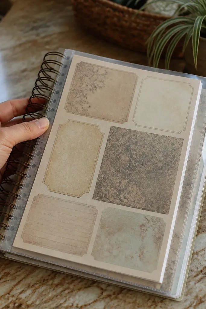 Renter-Friendly Vintage Paper Printable Scrapbook Paper to Copy