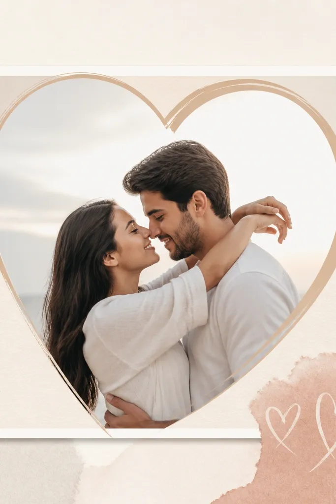 Romantic Love Instagram Frame Template Designs