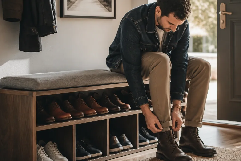 Shoe Rack Bench Ideas That Double as Seating