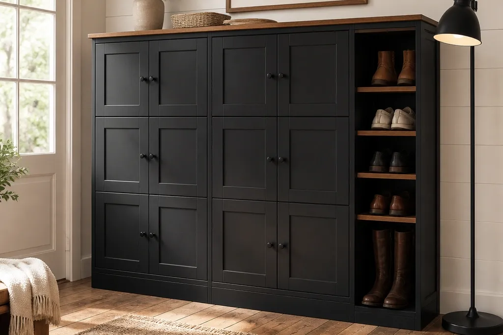 Shoe Rack Cabinet Designs That Hide the Mess