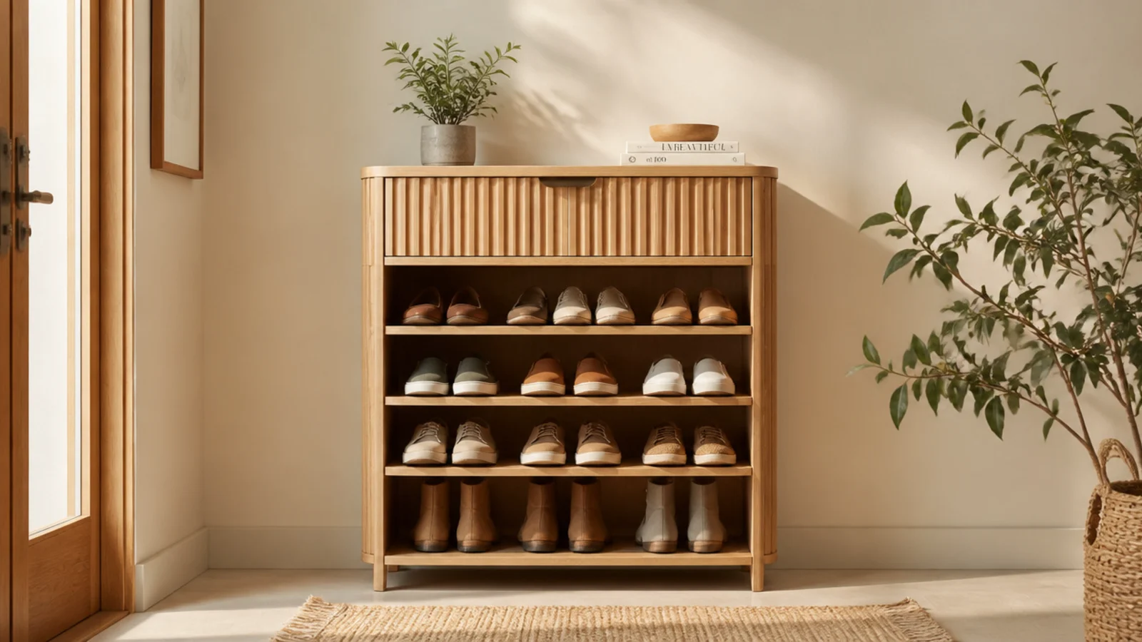 Bedroom shoe rack ideas that save space in a closet