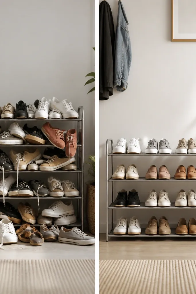 Shoe rack mistakes I made and fixes