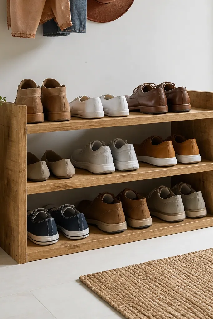 Simple easy shoe rack ideas anyone can build