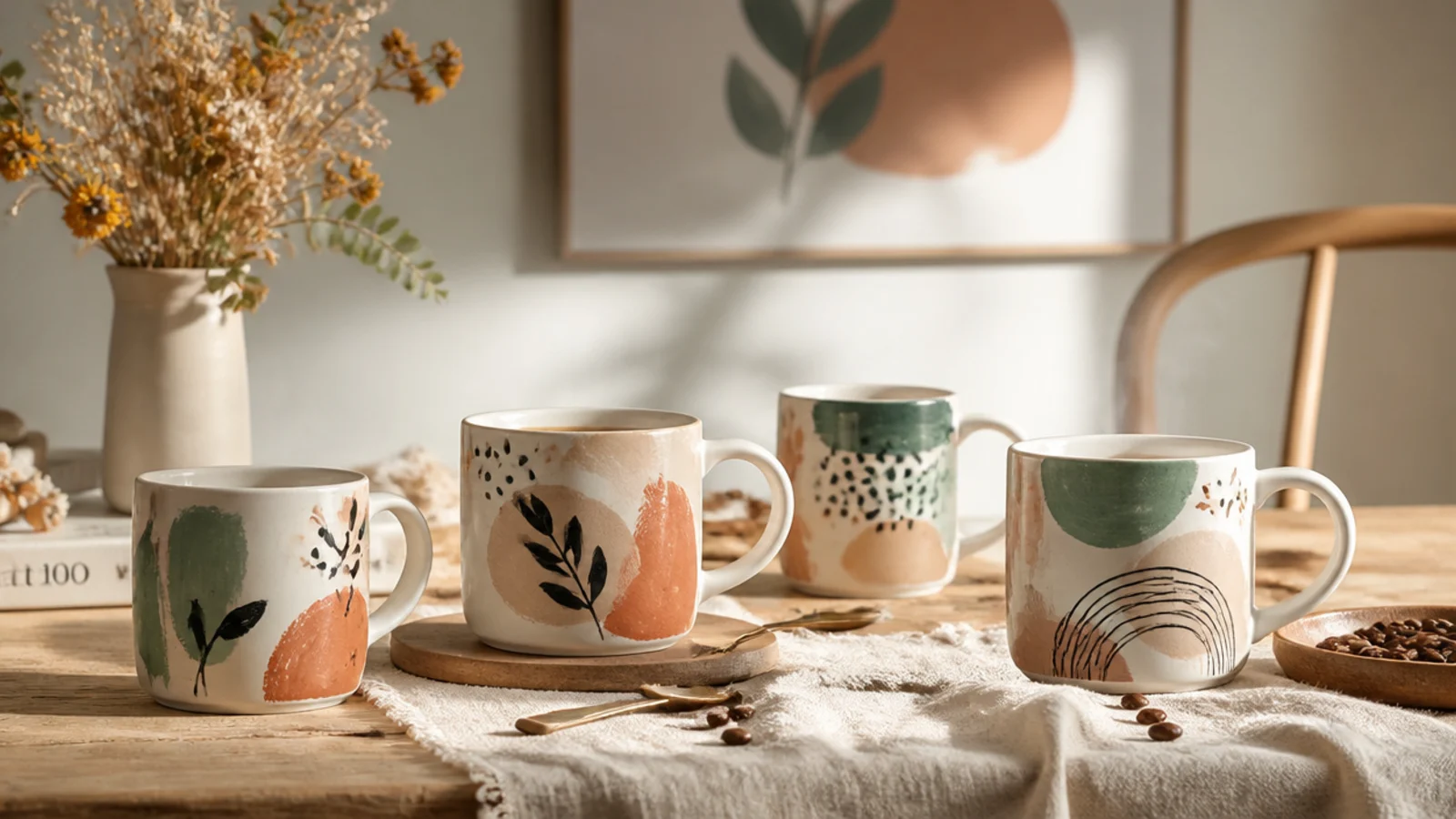 Simple mug painting ideas you can do with one paint pen