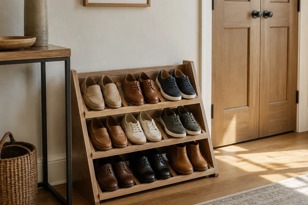 Simple Shoe Rack Ideas for Small Entryways