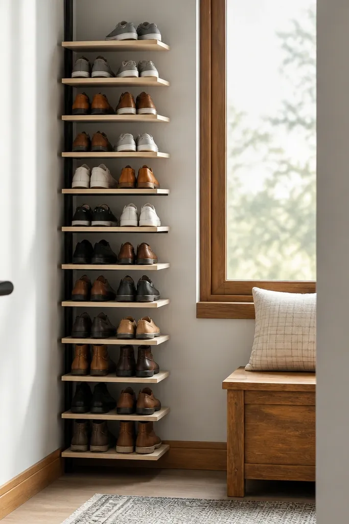Simple Shoe Rack Ideas for Small Entryways