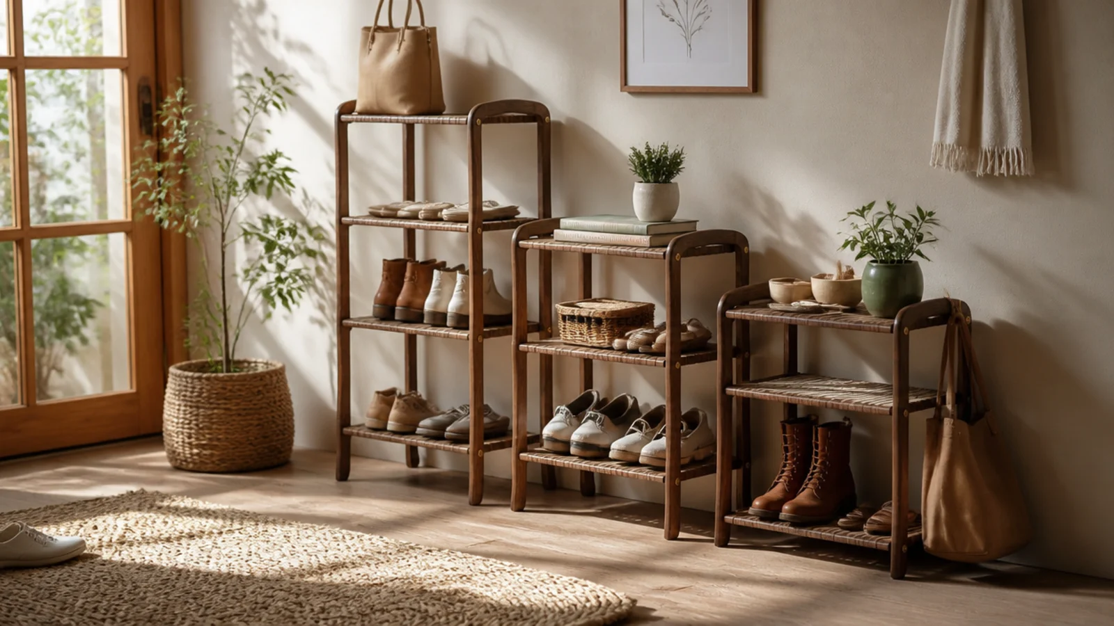 Simple shoe rack ideas that actually fit a small space