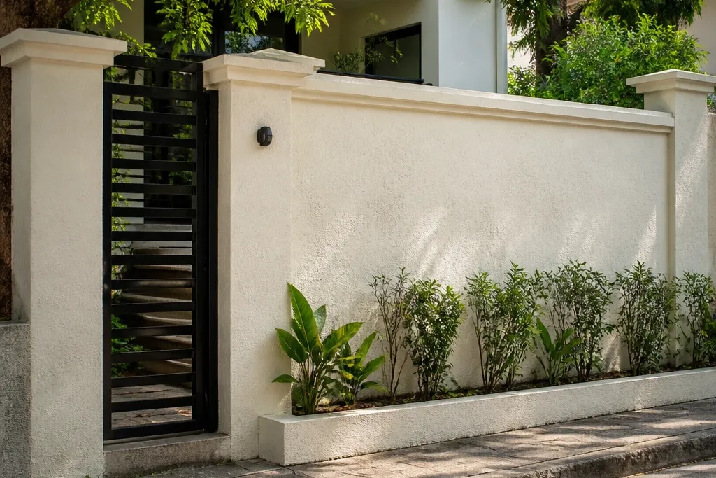 Small-Plot Compound Wall Ideas That Work