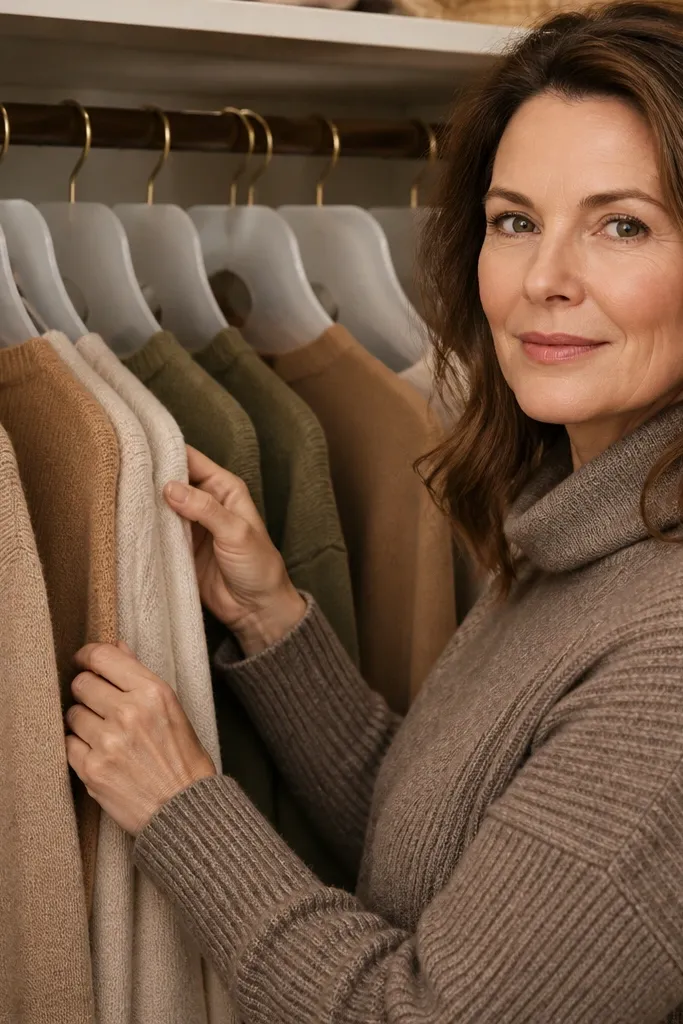 Closet rod with sweater dividers that keep sleeves from tangling