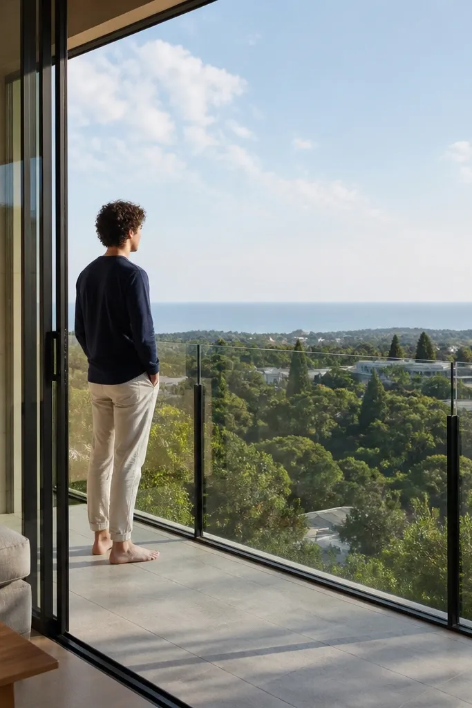 Small-Space Glass Balcony Railing Ideas