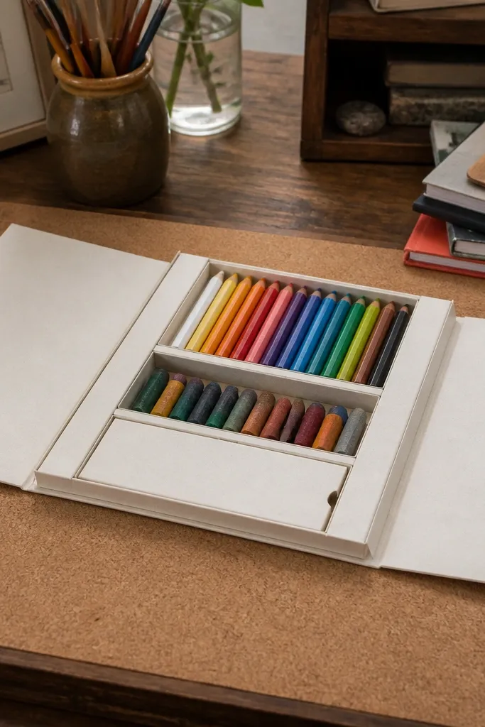 Origami box that looks like a small booklet with an openable cover