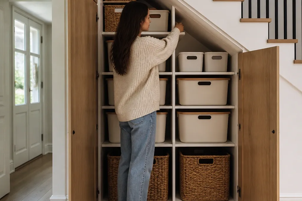 Small-Space Under Stairs Cupboard Storage