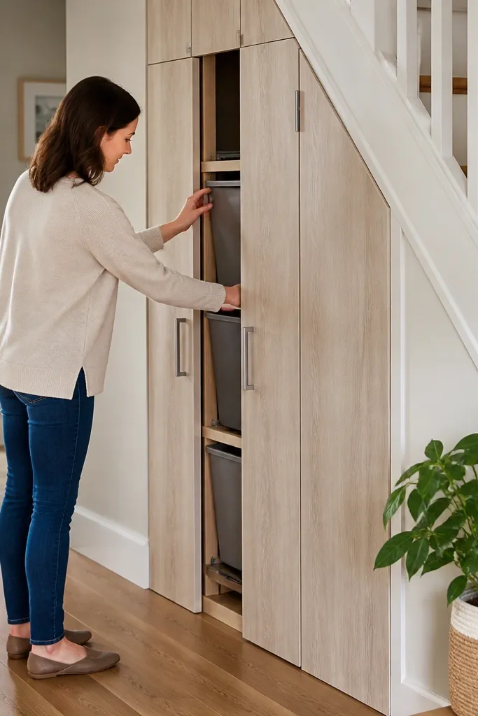 Small-Space Under Stairs Cupboard Storage