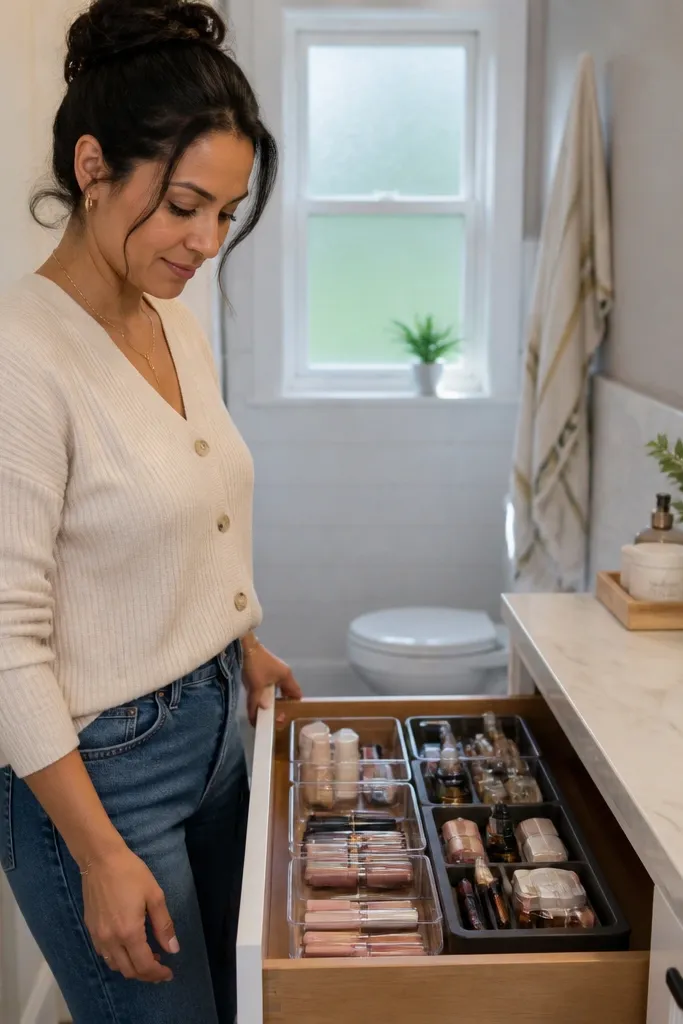 Small-Space Vanity Drawer Organization Tricks