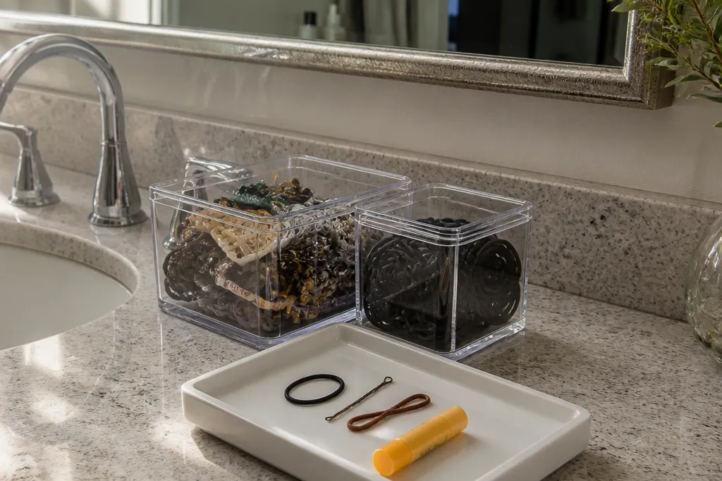 Bins vs Trays for Small Vanity Organization
