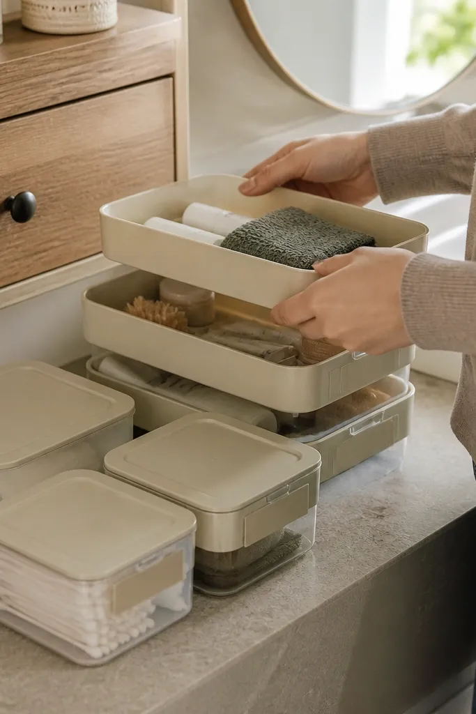 Bins vs Trays for Small Vanity Organization