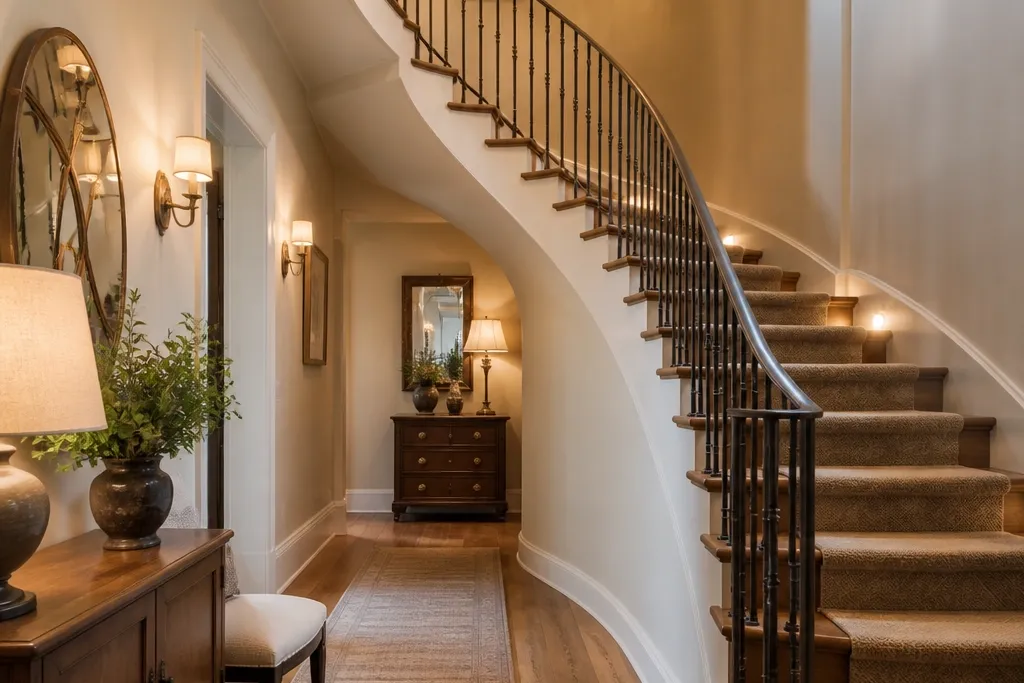 Cozy Warm Spiral Staircase Styles