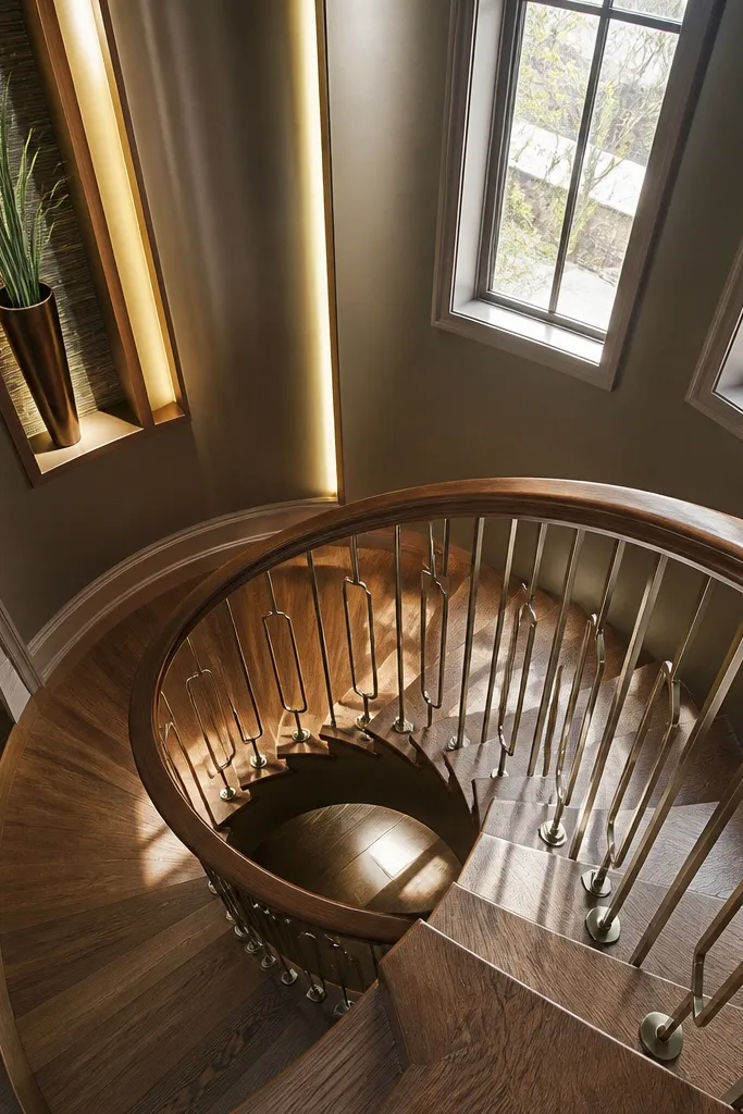 High-End Luxury Spiral Staircase Ideas