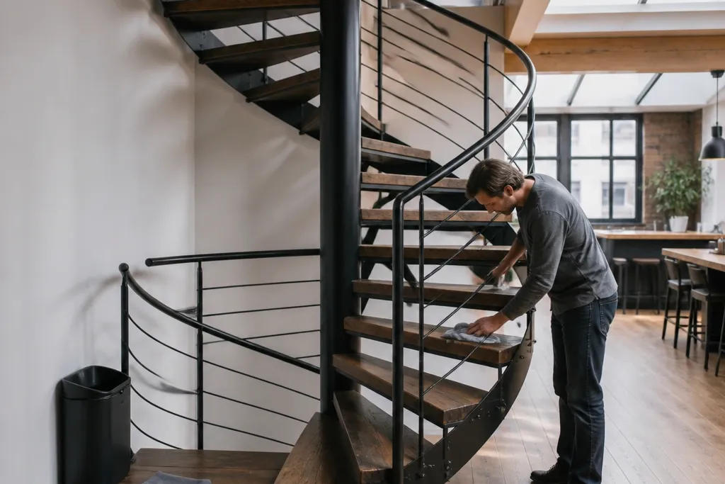 Low-Maintenance Spiral Staircase Ideas