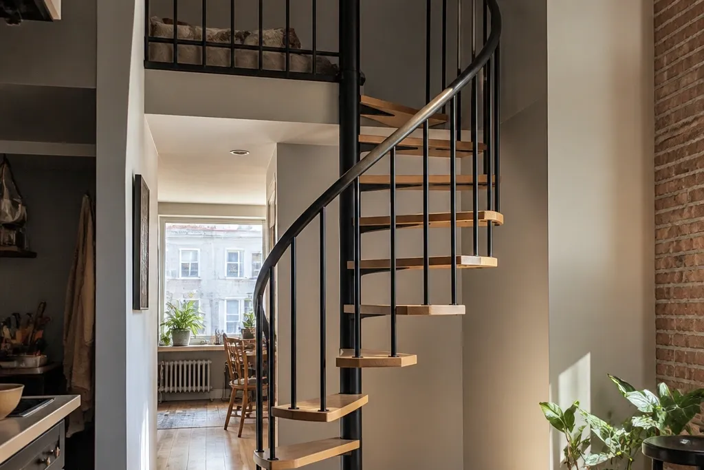 Renter-Friendly Spiral Staircase Ideas