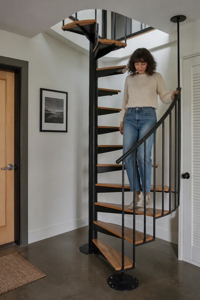 Renter-Friendly Spiral Staircase Ideas