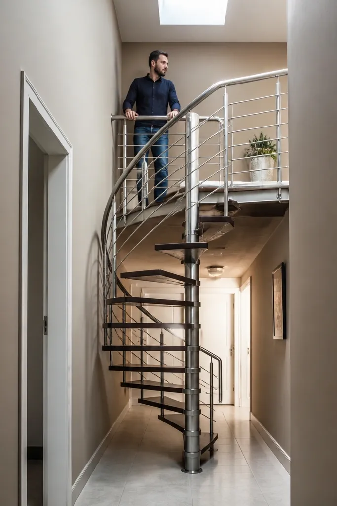 Small-Space Spiral Staircase Ideas