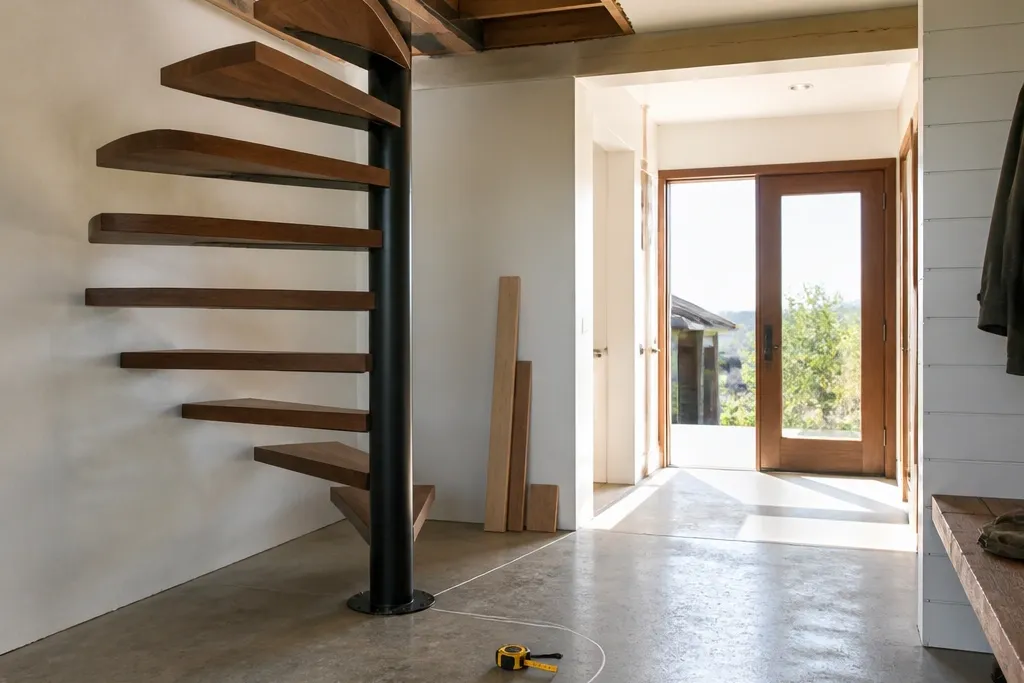 Spiral Staircase vs Straight Staircases Compared