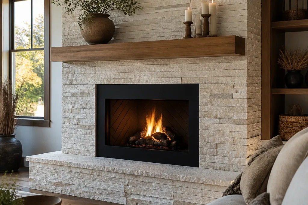 20 Budget-Friendly Stone Veneer Fireplace Ideas