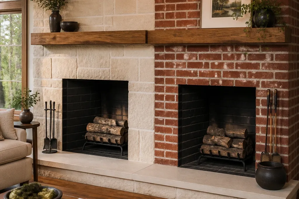 Stone vs Brick Fireplaces Compared