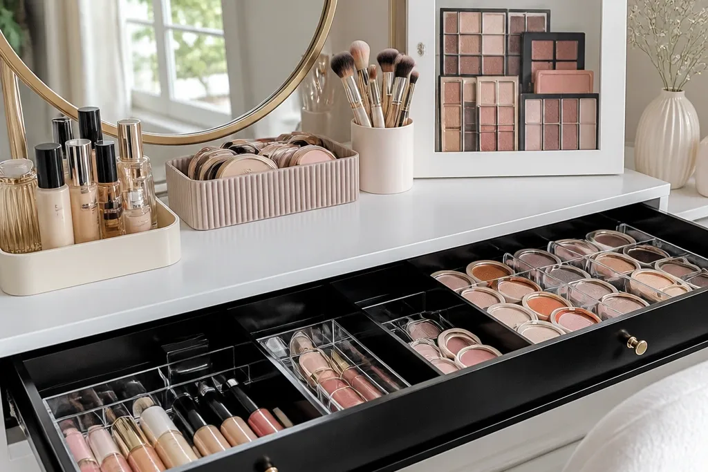 Themed Makeup Vanity Steps