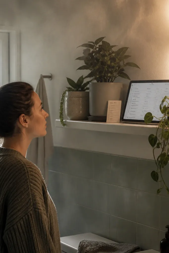 Notion shelf board with low-light plant cards and a humid check checkbox