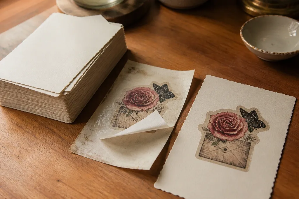 20 Themed Vintage Stickers For Love Notes