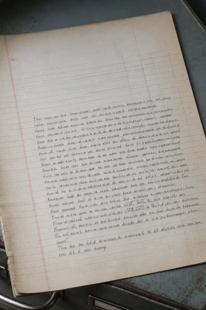 Cream paper with thin gray ledger lines and worn left margin.