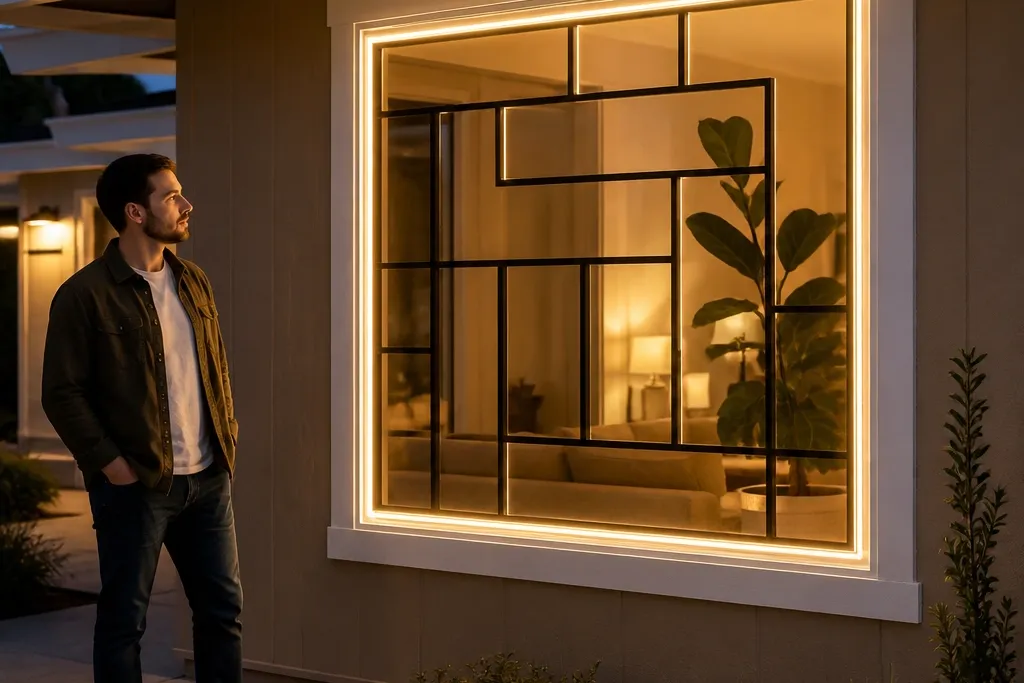 Themed Window Grill With Lights