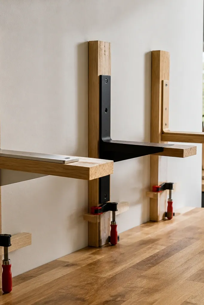 Wood vs Metal Brackets for Kitchen Floating Shelves