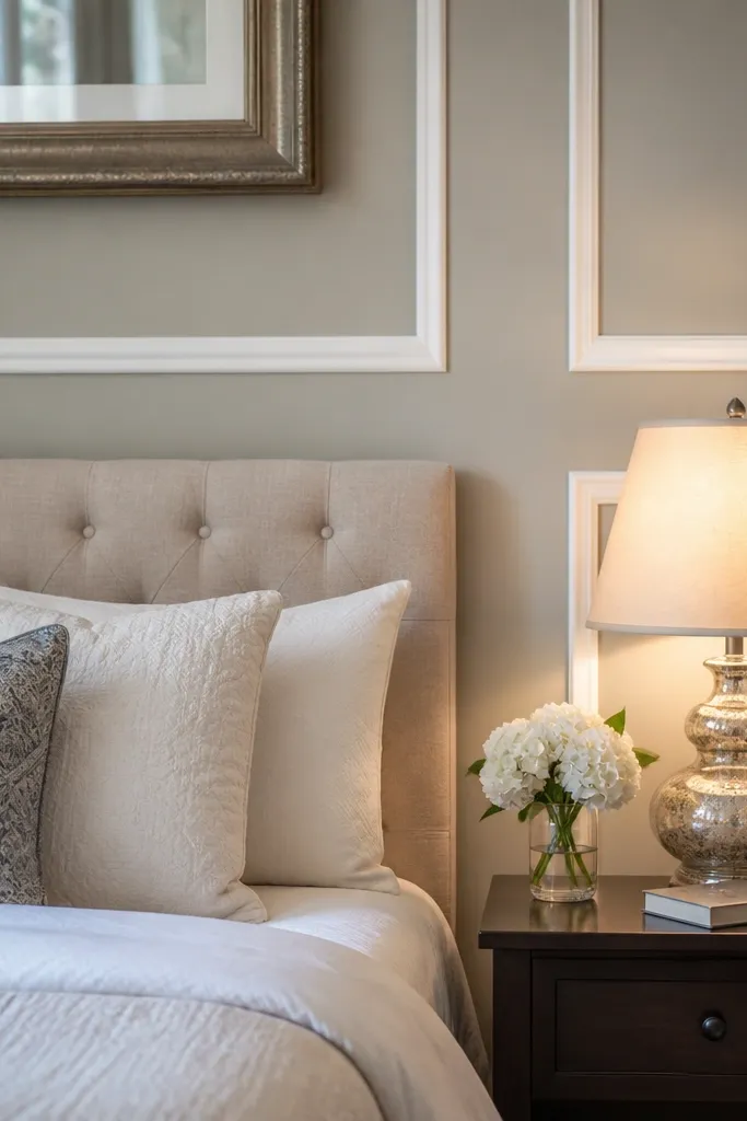 Two-tone shadow box panels with inner recess painted darker