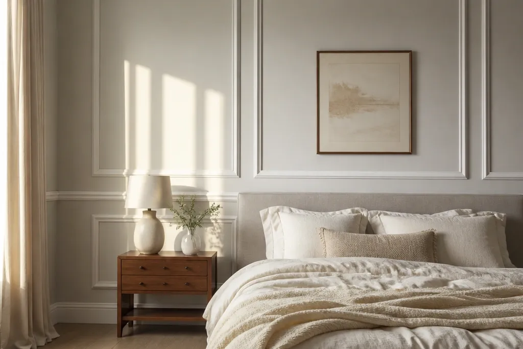 Year-Round Bedroom Wall Moulding Ideas