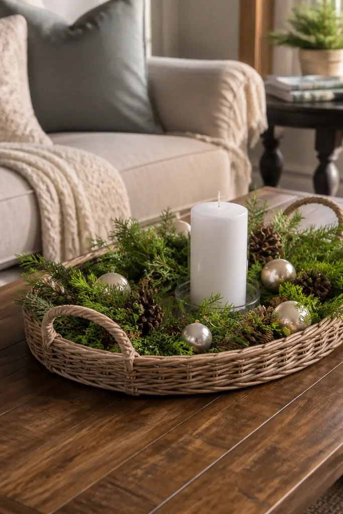 Year-Round Christmas Coffee Table Decor Ideas