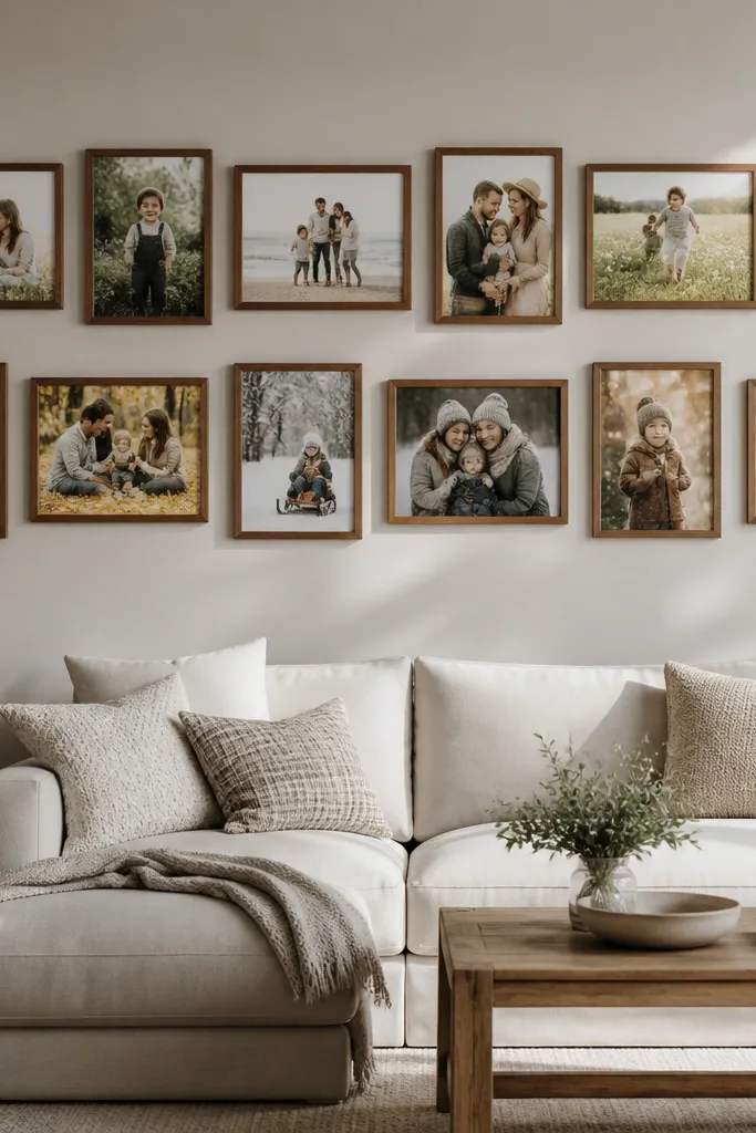 Two horizontal rows of frames, wider side-by-side layout, cohesive mats