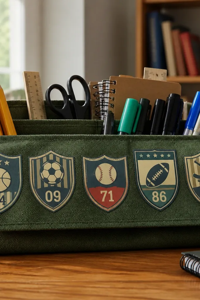 Vintage sports club badges with numbers and curved banners