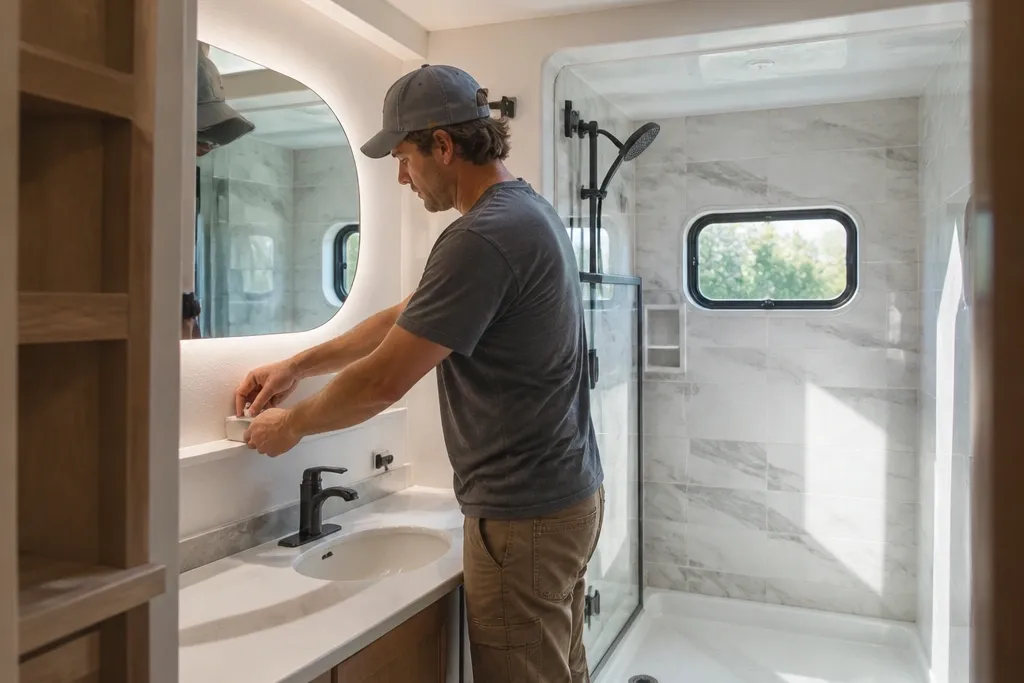 Year-Round RV Bathroom Remodel Ideas