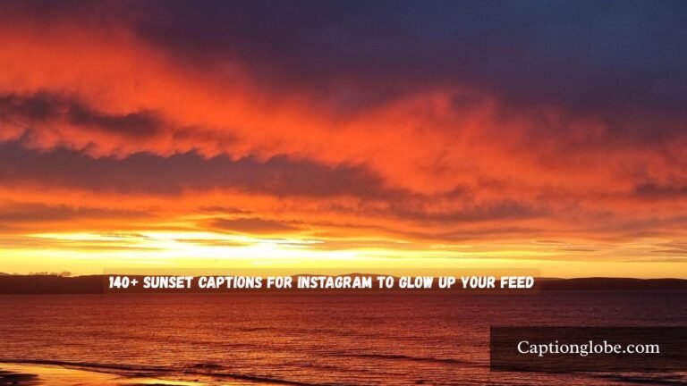 Sunset Captions for Instagram