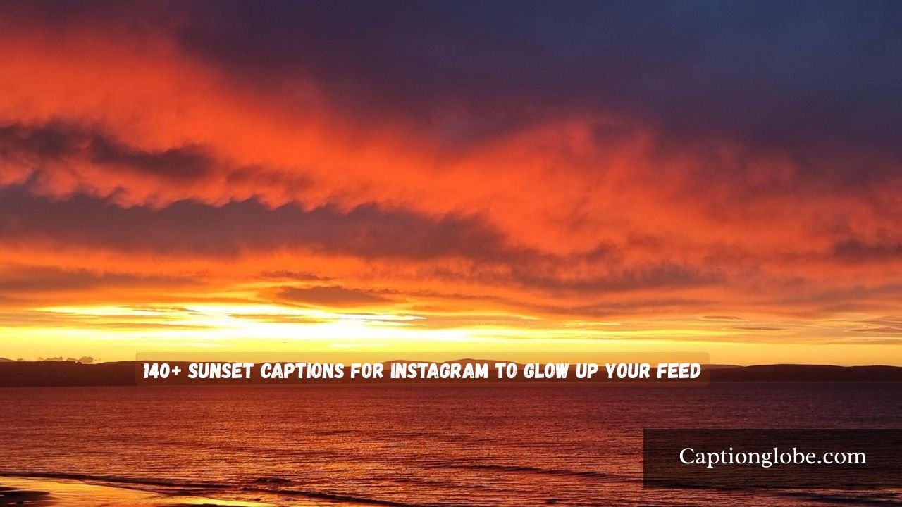 Sunset Captions for Instagram