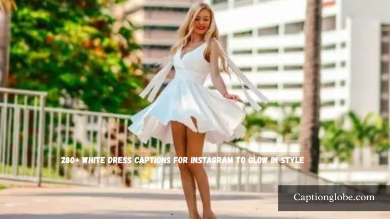 White Dress Captions for Instagram